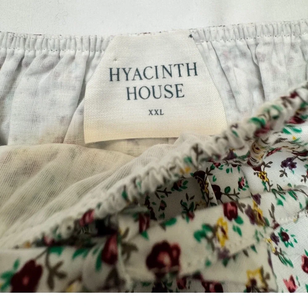 Tuckernuck Hyacinth House 100% Cotton Floral Peplum Top XXL NWT Romantic